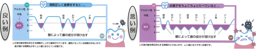 歯磨き良い例悪い例