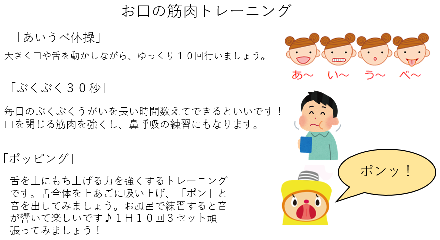お口の筋肉トレーニング